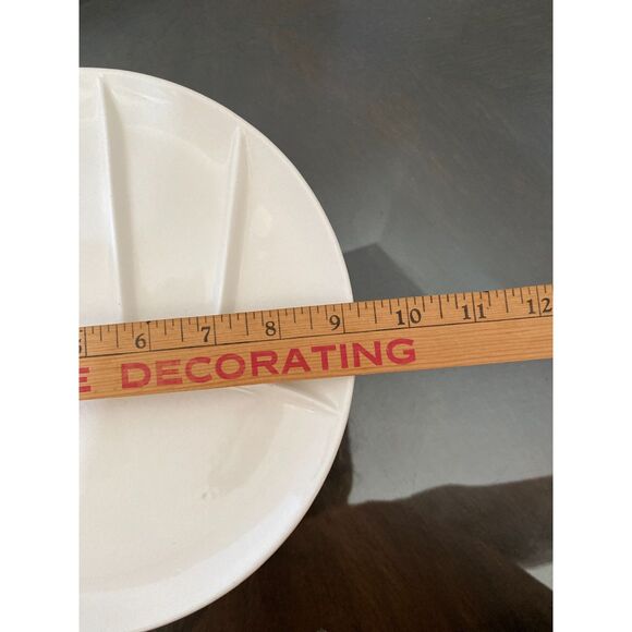 9 1/4" White Fondue Plates Vintage Set of 3 Japan - Picture 9 of 9